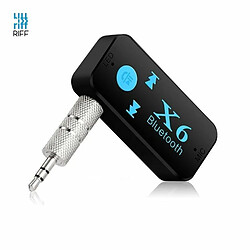 Acheter Riffi Riff BT-X6 Clé émetteur Bluetooth FM pour Voiture avec Prise Audio 3,5 mm + Microphone + Micro SD Noir