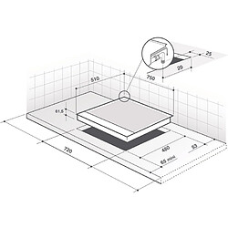 Table de cuisson gaz 72cm 5 feux inox - dpe7729xf - DE DIETRICH