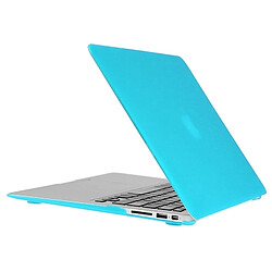 Avis Wewoo Housse Étui bleu pour Macbook Air 11,6 pouces 3 en 1 givré Hard Shell boîtier de protection en plastique avec clavier de garde et prise de poussière de port