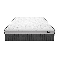 Acheter Vente-Unique Ensemble 160 x 200 cm sommier coffre naturel clair + matelas ressorts ensachés et surmatelas intégré ép.30cm - GAMIANI de YSMÉE