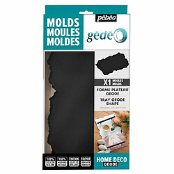 Pebeo Moule plateau en silicone - Géode - 32 x 18 cm