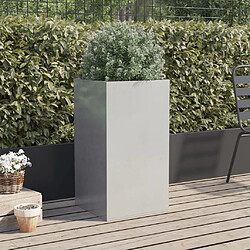 Avis Maison Chic Jardinière,Bac à fleurs - pot de fleur argenté 42x38x75 cm acier inoxydable -GKD94159