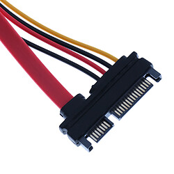 Avis 1 Pc 30CM Mâle à Femelle SATA Data Power Cable Extension M / F 22P 7 + 15 Broches