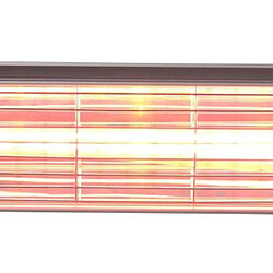 Radiateur Électrique Chauffage Infrarouge Halogène Kekai Golden Tube 1500 W Mural Intérieur/Extérieur 53,5x16x11,5 cm pas cher