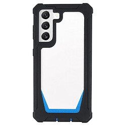 Coque en TPU + acrylique détachable 2 en 1 noir/bleu pour votre Samsung Galaxy S21 5G