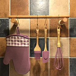 Universal Porte-serviettes simple en bois, bâton de serviette unique, porte-serviettes non perforé, porte-serviettes, salle de bains, cuisine, porte-serviettes pour la maison