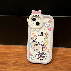 GUPBOO Étui pour iPhone11ProMax dessin animé chien boudeur drôle coque de téléphone mignonne