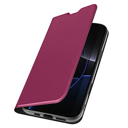 Avizar Étui pour iPhone 16 Pro Soft touch Porte-carte Support Vidéo Bordeaux