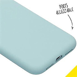 Universal Étui en silicone liquide pour iPhone XR - bleu clair