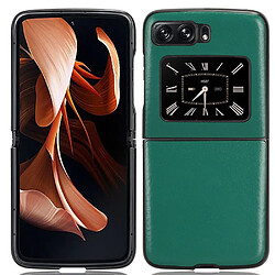 Coque en TPU + PU anti-rayures, anti-chocs pour votre Motorola Moto Razr 2022 5G - vert