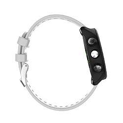 Wewoo Bracelet pour montre connectée de en silicone Smartwatch Garmin Forerunner 245 blanc pas cher