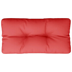 vidaXL Coussin de palette rouge 80x40x12 cm tissu