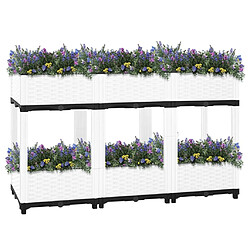 Maison Chic Jardinière,Lit surélevé - Bac à fleurs - pot de fleur 120x40x71 cm Polypropylène -GKD44553