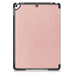 Avis Etui en PU avec support tri-pliure or rose pour votre Apple iPad 10.2 (2019)