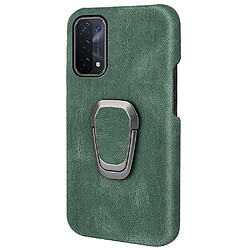 Coque en TPU + PU avec béquille, vert pour votre Oppo A54 5G/A93 5G/A74 5G