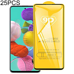 Wewoo Film de verre trempé 25 PCS pour Galaxy A51 9D Full Glue Full Screen