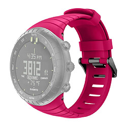 Wewoo Bracelet pour montre connectée Smartwatch avec en silicone Suunto Core rose rouge