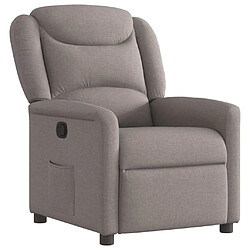 vidaXL Fauteuil inclinable Taupe Tissu