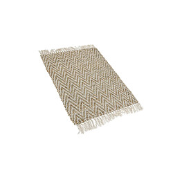 Acheter Beliani Tapis beige à motif zigzag 50 x 80 cm AFRIN