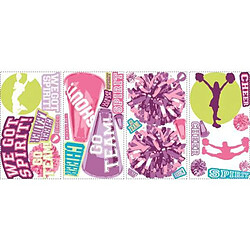 Thedecofactory POM POM GIRL - Stickers repositionnables sur le thème des Pom Pom Girls