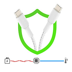 Acheter Cable USB-C en Nylon Belkin 1m Blanc