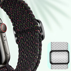 Avis Avizar Bracelet pour Apple Watch 41mm / 40mm / 38 mm Nylon Tressé noir à motif