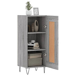 Avis vidaXL Buffet Sonoma gris 34,5x34x90 cm Bois d'ingénierie