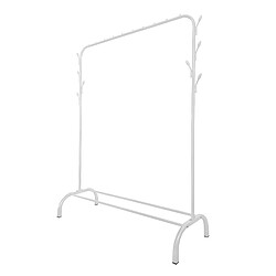 Acheter Donkey Premium Rack 1 Porte-Manteaux Nyana Home 148x110x41cm, 2 barres de suspension, 1 étagère inférieure Blanc.