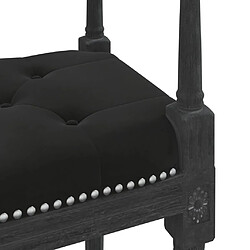 Acheter vidaXL Banc Noir 110x40x70 cm Velours