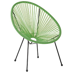 Beliani Chaise de jardin ACAPULCO II Vert pas cher