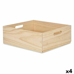 Gift Decor Boîte Décorative Bois de pin 35 x 14 x 40 cm (4 Unités)