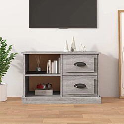 vidaXL Meuble TV sonoma gris 73x35,5x47,5 cm bois d'ingénierie