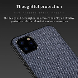 Acheter Wewoo Coque Rigide Étui de protection antichoc épissage PU + tissu pour iPhone 11 Pro Max Gris