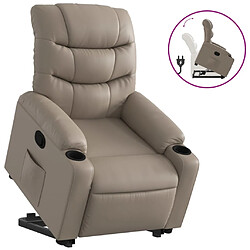 vidaXL Fauteuil inclinable Cappuccino Similicuir