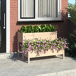 vidaXL Jardinière 110x84x75 cm Bois massif de pin