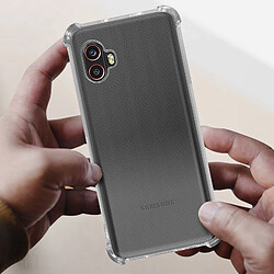 Avizar Coque Samsung Galaxy Xcover 6 Pro Silicone Gel Coins Renforcés Transparent pas cher