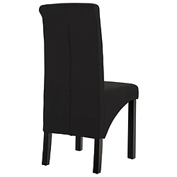 Acheter vidaXL Chaises à manger lot de 4 noir tissu