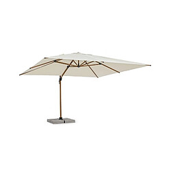 Webmarketpoint Parasol avec bras Orion bois naturel / beige 4x4 m