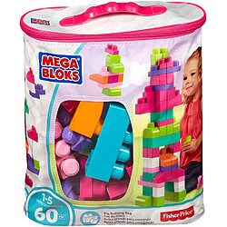 Mega Bloks jeu de blocs de construction de 60 pièces pour bébé et enfant de 1 à 5 ans rose