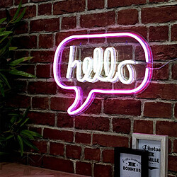 The Home Deco Factory Lampe LED effet néon Hello.