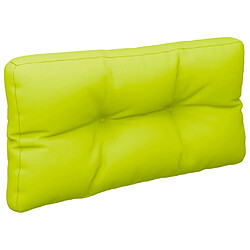 Acheter vidaXL Coussins de palette lot de 2 vert vif tissu