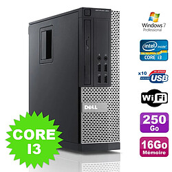 PC Dell Optiplex 990 SFF I3-2120 3.3GHz 16Go Disque 250Go DVD Wifi W7 - Occasion