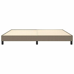 Sommier à lattes,Cadre à lattes de lit pour Adulte Taupe 200x200 cm Tissu -MN13529 pas cher