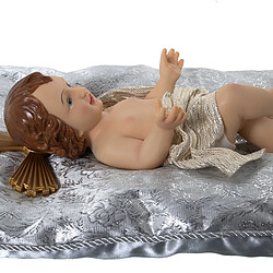 Figurine Décorative Alexandra House Living Argenté Plastique 12 x 15 x 23 cm Coussin Bébé Jésus