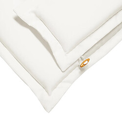 Beliani Lot de 6 coussins en tissu blanc crème pour chaises de jardin TOSCANA/JAVA pas cher