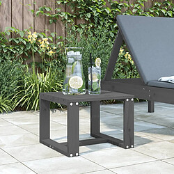 Maison Chic Table d'appoint | Table Basse de jardin gris 40x38x28,5 cm bois massif de pin -GKD74688