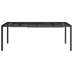 Avis Maison Chic Table de jardin | Table d'extérieur anthracite 200x100x72 cm acier -GKD25946