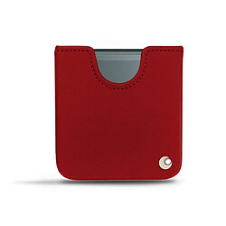 Pochette cuir Samsung Galaxy Z Flip3 - Pochette - Rouge ( Nappa - Pantone #d50032 ) - NOREVE