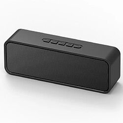 Chrono Haut-parleur Bluetooth sans fil, haut-parleur portable Bluetooth 5.0 avec double basse, stéréo 3D, radio FM, fonction mains libres, batterie intégrée de 1500 mAh, 13 heures de lecture(Noir)