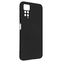 Avizar Coque Silicone pour Xiaomi Redmi Note 11 Pro 5G Semi-rigide Soft-touch Fine noir